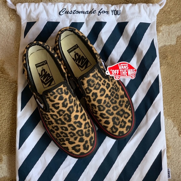 custom leopard vans